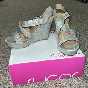 Sparkly wedges- great for a dance/prom or wedding!